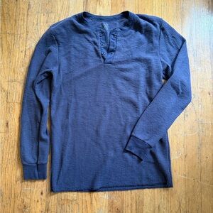 Men's Sun Bleached Blue Waffle Knit  Shirt
